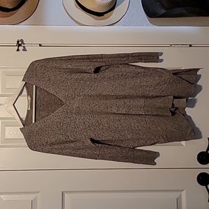 V-neck tunic sweater